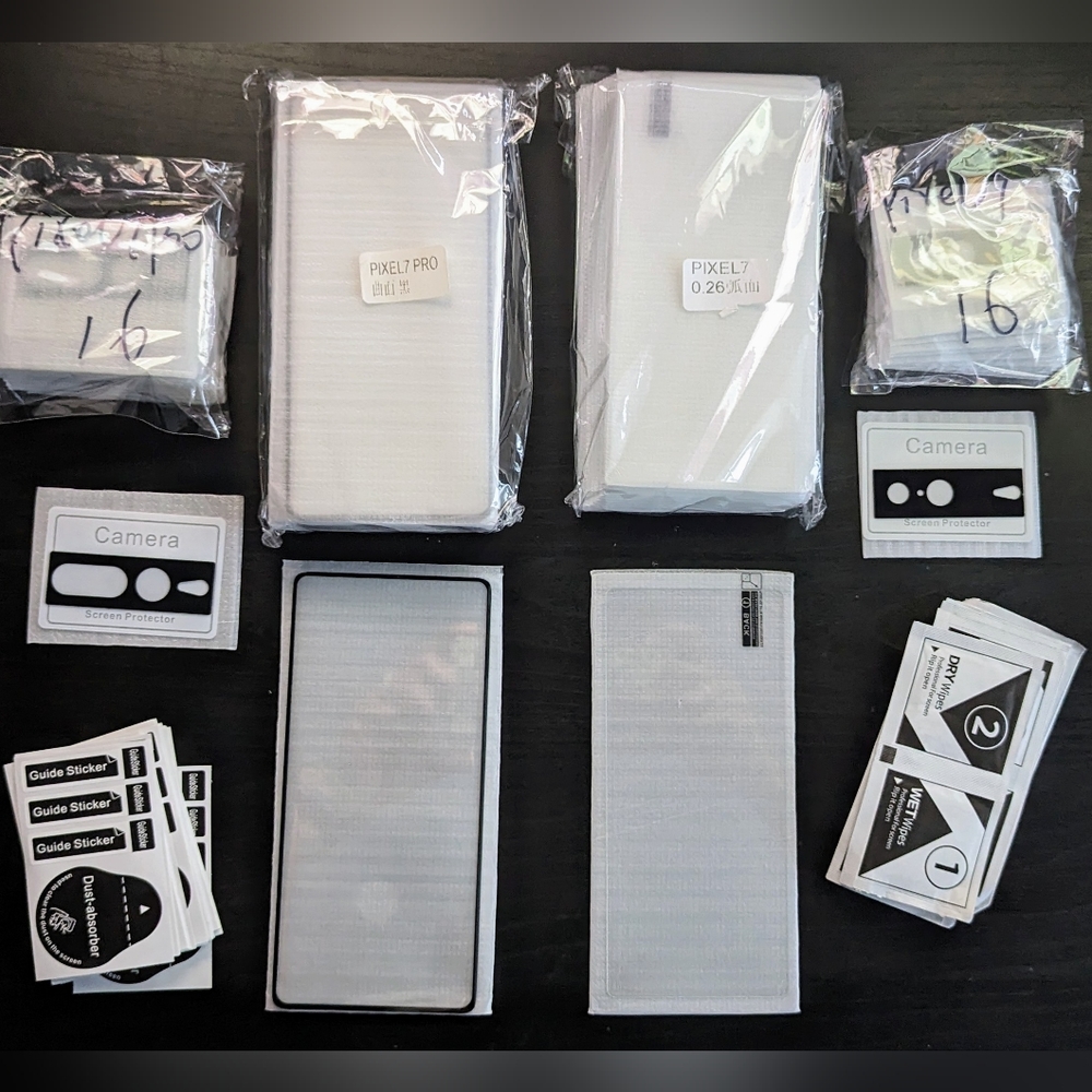 Screen & Camera Protectors | Google Pixel 7 & Pixel 7 Pro | Black, Clear